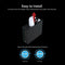 The RO Membrane Filter 600GPD - TROE600PRISM in black features an arrow showing filter installation or removal. "Easy to Install" is displayed above, with icons below for premium filtration, 600 GPD capacity, and TDS reduction.