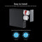 The RO Membrane Filter 800GPD-TROE800COL is a black water filter system with its panel off, displaying two filters being replaced. It offers premium filtration, processes up to 800 gallons daily, and features easy installation with PCB & RO filter replacement icons.