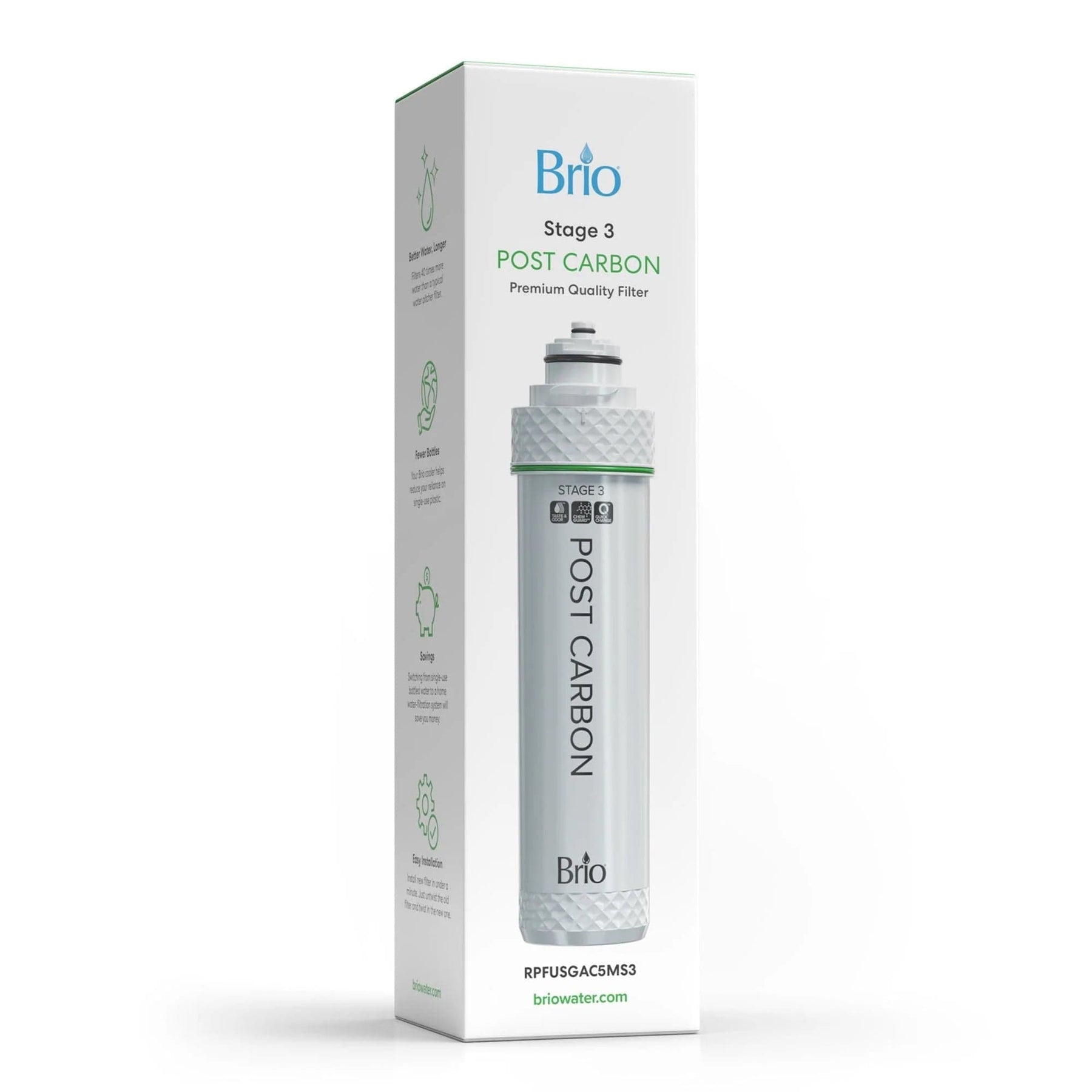 Brio Stage 3 Post-Carbon Water Filter – FUS300R