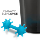 24 oz. BPA-Free Black Shaker Bottle - Mulitple Cap Colors